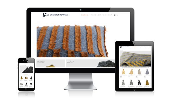 nifty website design Jo Cranston Textiles Website